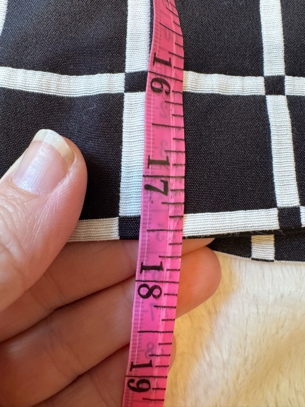 Ann Taylor Black White Grid Skirt Size 6 Mini Lined Career Preppy - Picture 12 of 13